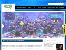 Tablet Screenshot of ecosystemaquarium.com